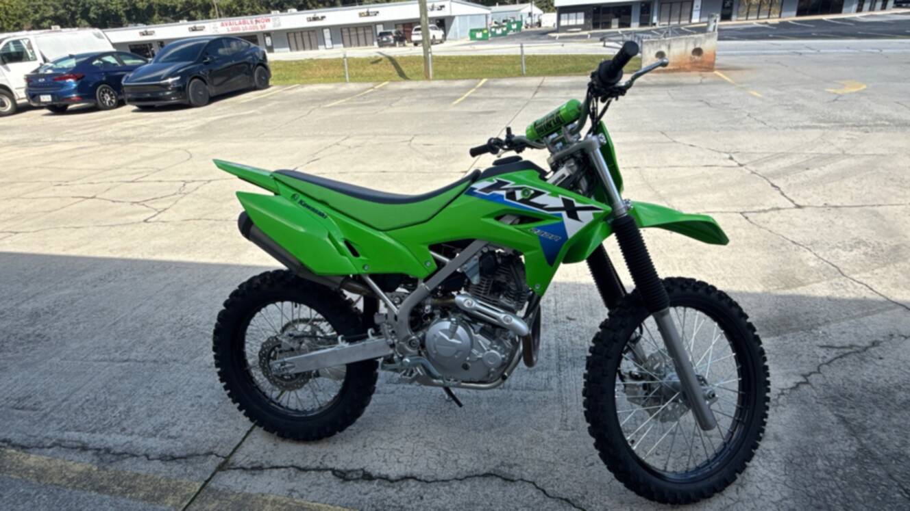 A photo of this 2026 Kawasaki KLX 230R