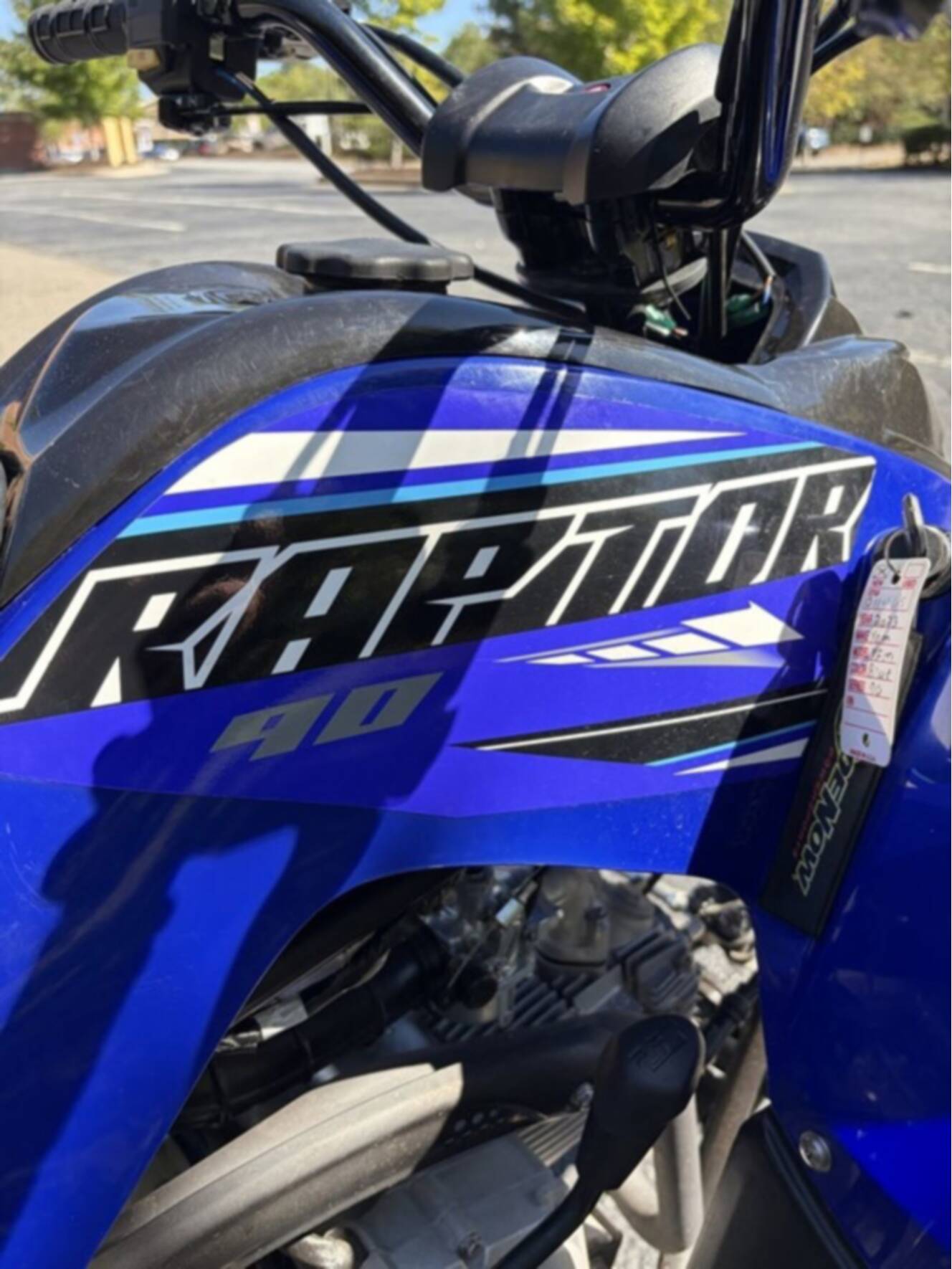 A photo of this 2023 Yamaha Raptor 90