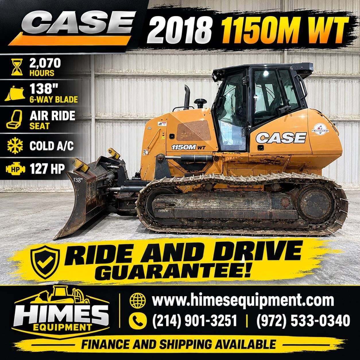 2018 CASE 1150M WT in Van Alstyne, TX