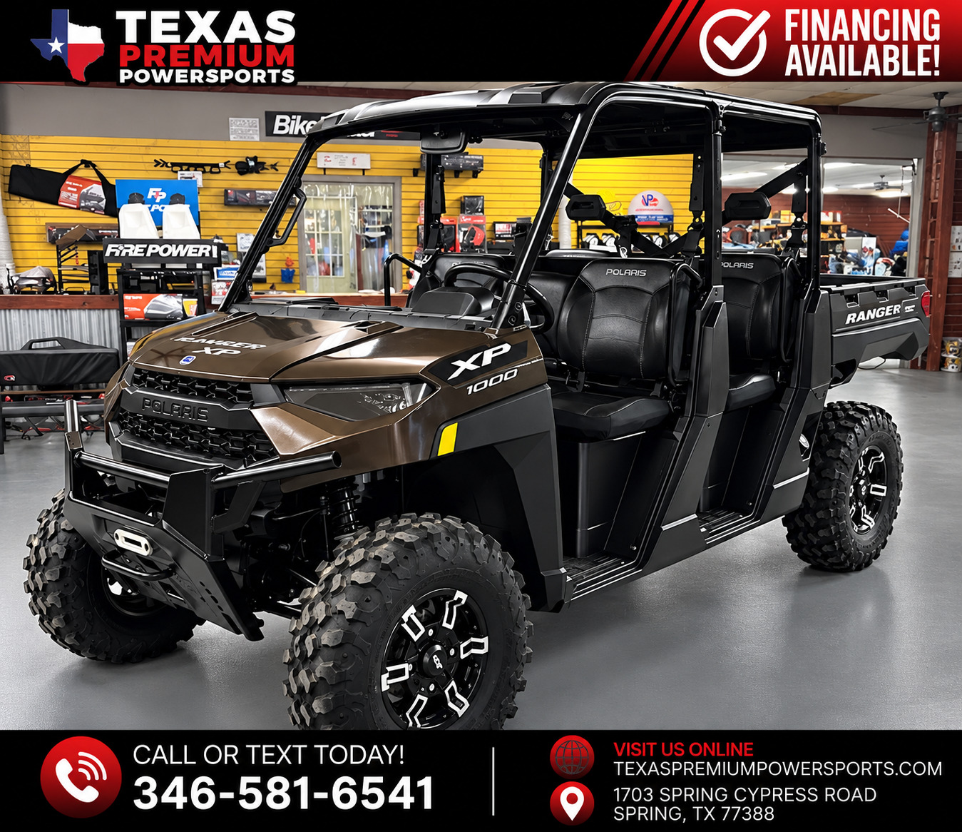 2024 Polaris RANGER CREW XP 1000 TEXAS EDITION EPS 4X4 EFI UTV/Utility ATV