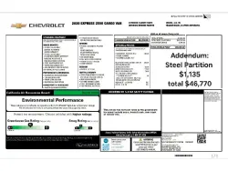 2026 CHEVROLET EXPRESS G2500