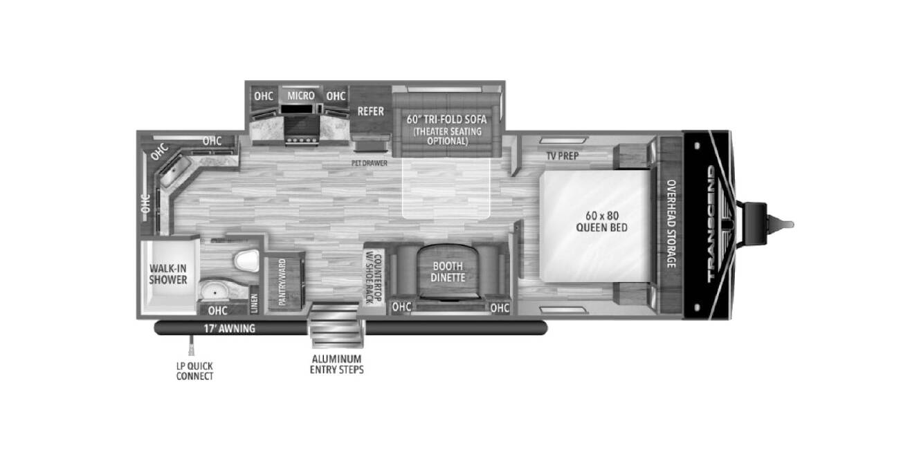 A photo of this 2021 Grand Design Transcend Xplor 240ML