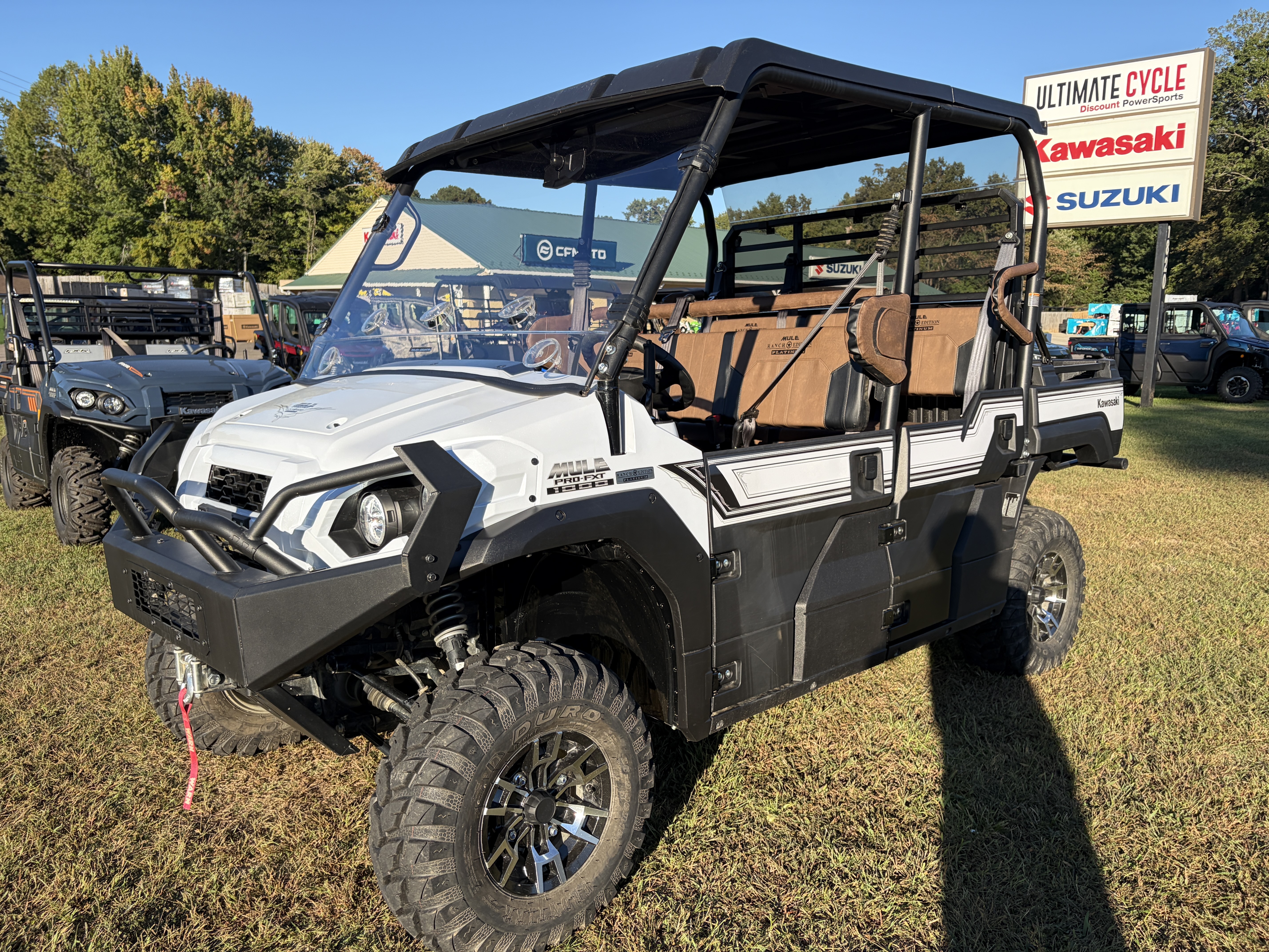 White Kawasaki Mule Pro-Fxt 1000 Four Wheelers For Sale - ATV Trader