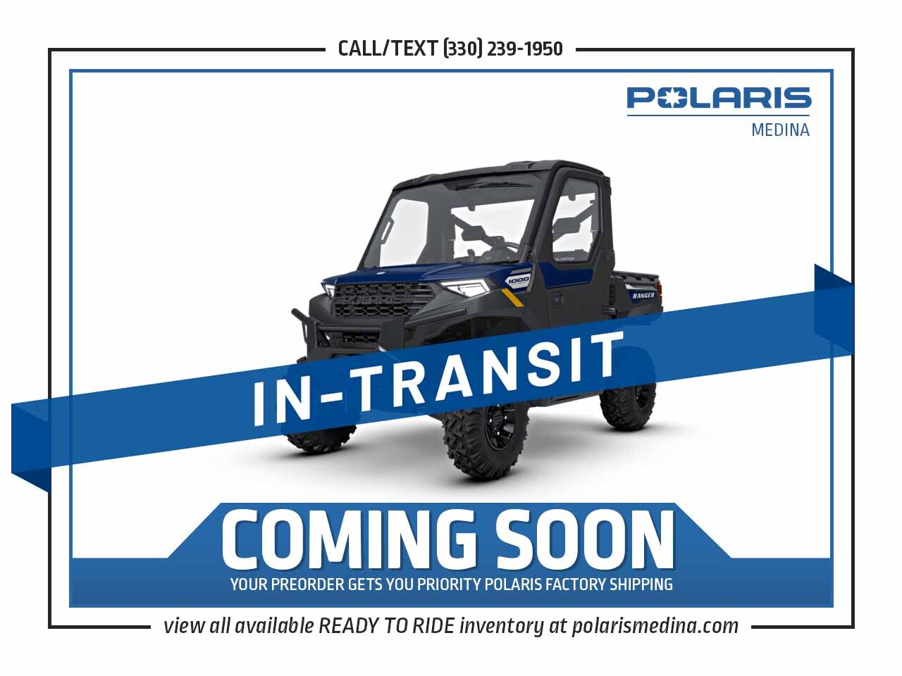 2027 Polaris RANGER 1000 CAB - SPRINGFIELD BLUE in medina OH