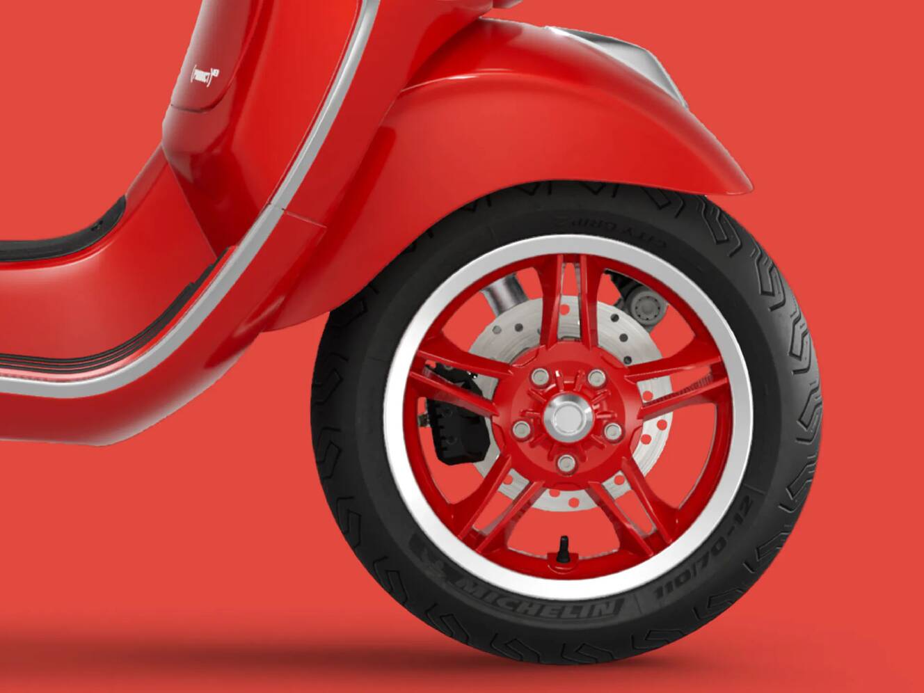 A photo of this 2027 Vespa Primavera 150 Red