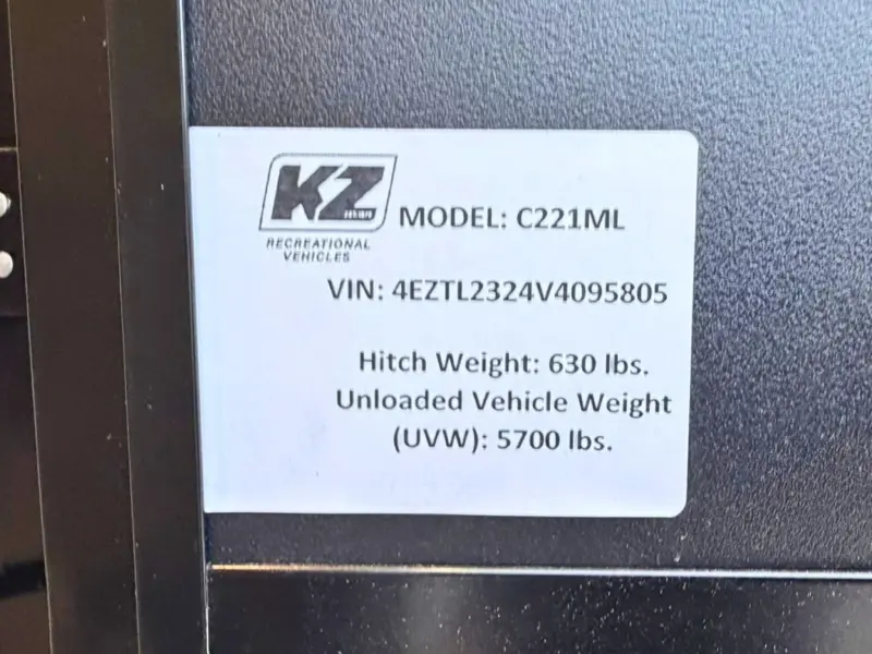 2027 KZ RV Connect C221ML