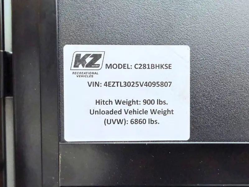 2027 KZ RV Connect SE C281BHKSE