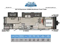 2027 KZ RV Sportsmen 332BHK