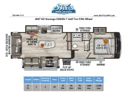 2027 KZ RV Durango D283RLT Half-Ton