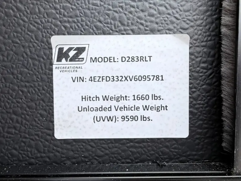 2027 KZ RV Durango D283RLT Half-Ton