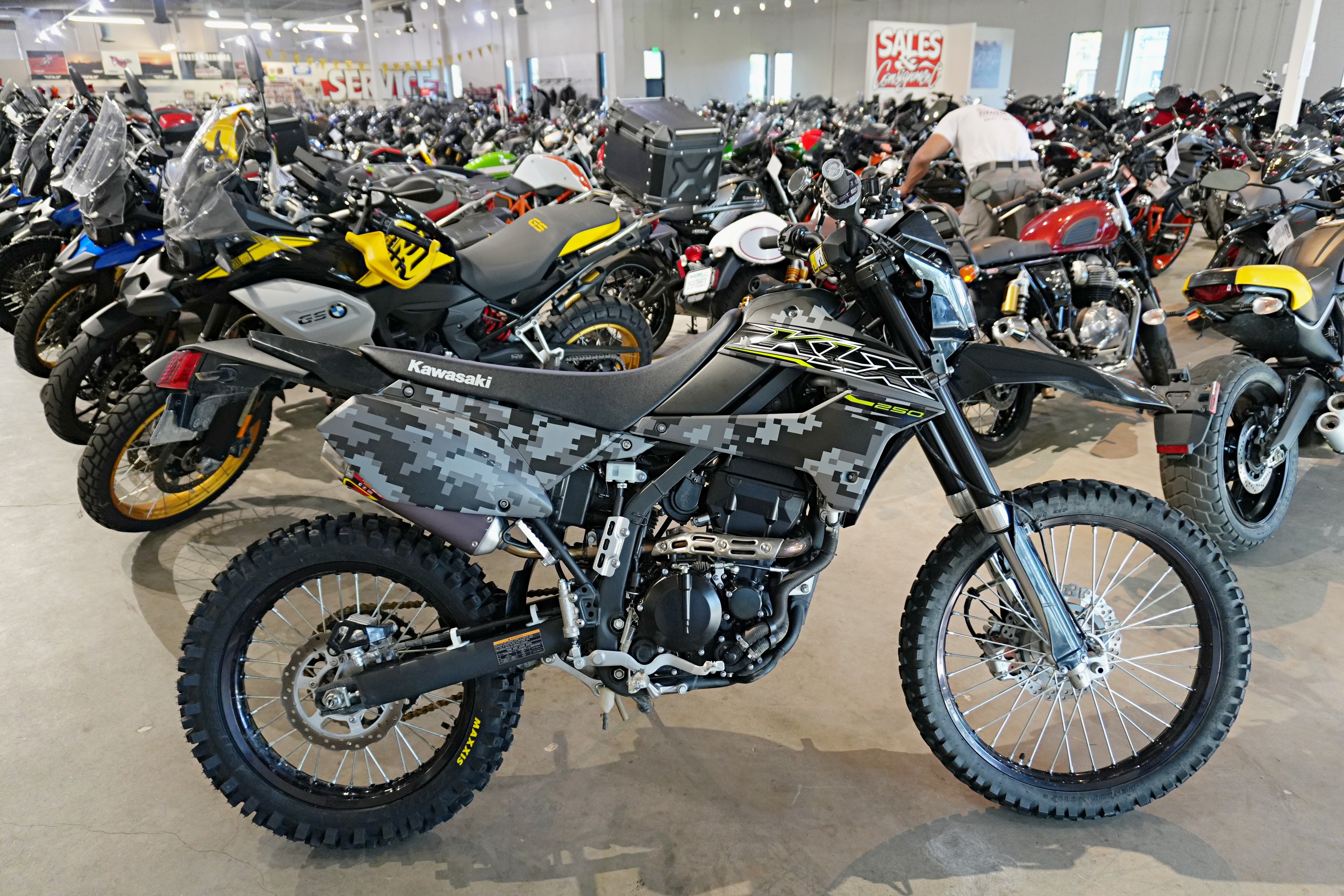 2019 Kawasaki KLX 250 CAMO 250 in Rancho Cordova, CA