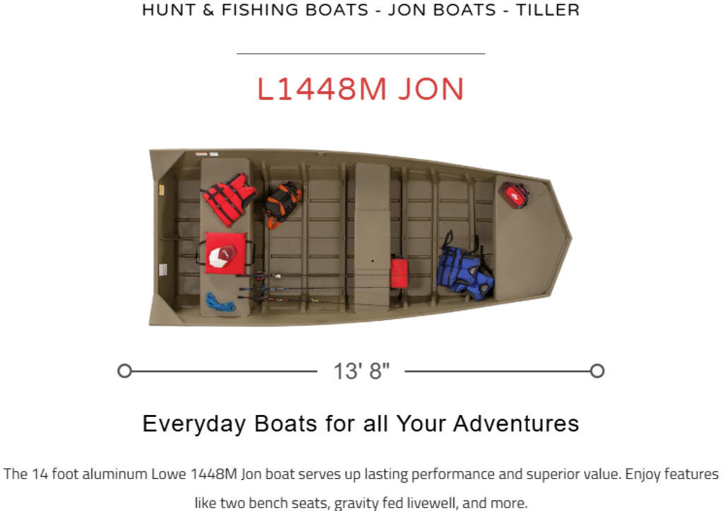 2027 Lowe Boats L1448M Jon in spring TX