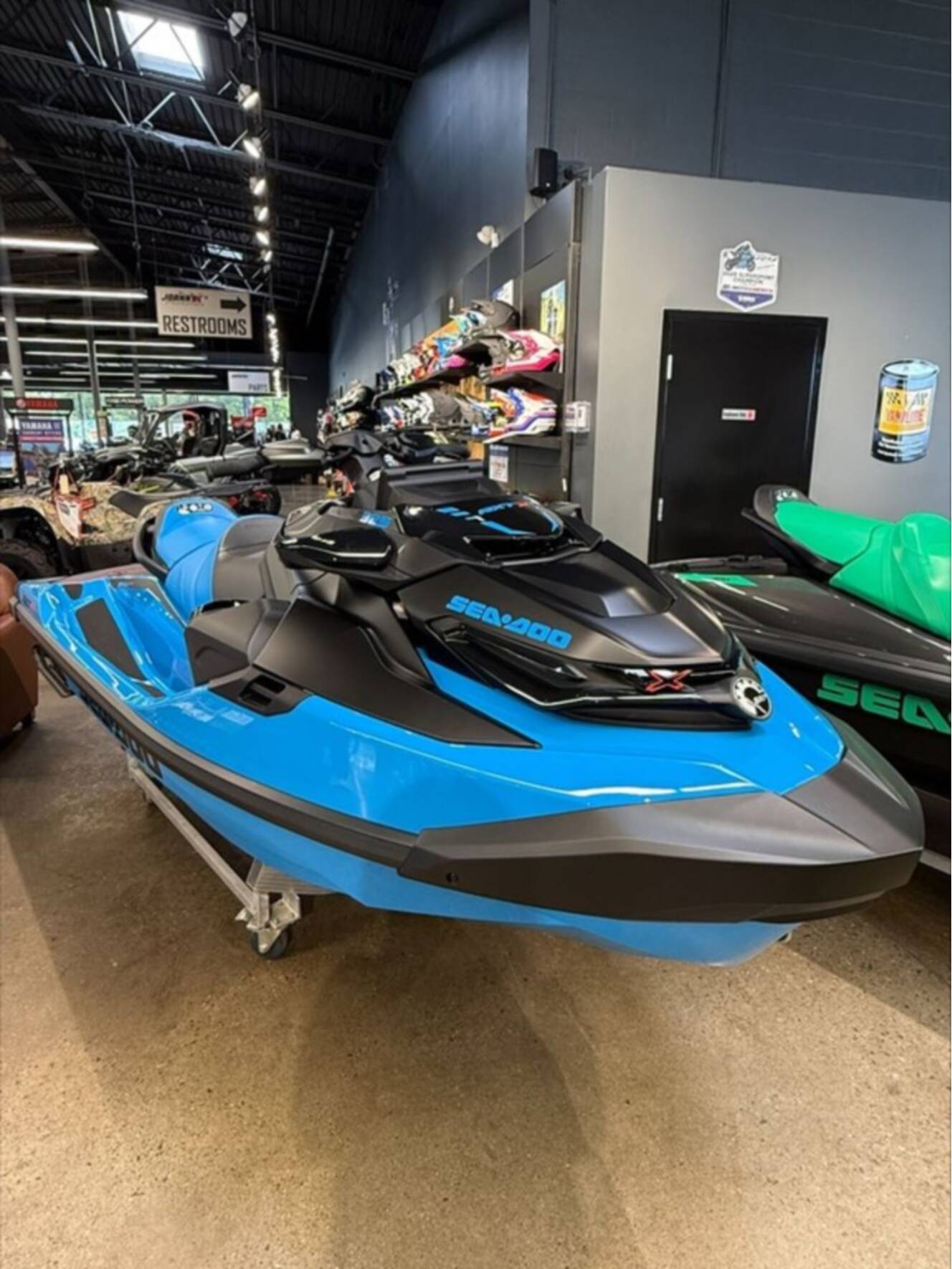A photo of this 2026 Sea-Doo RXT-X 325 Gulfstream Blue Premium