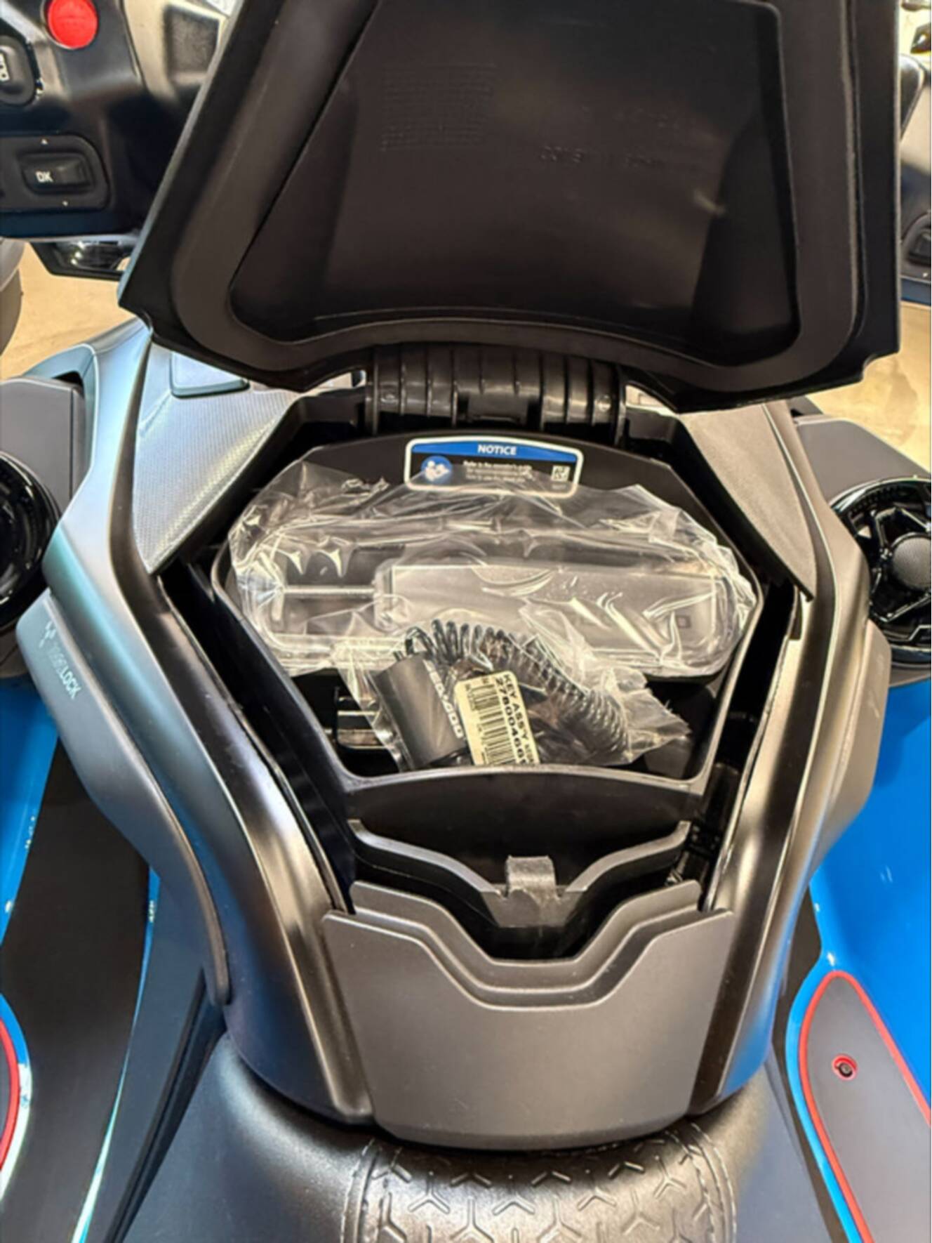 A photo of this 2026 Sea-Doo RXT-X 325 Gulfstream Blue Premium