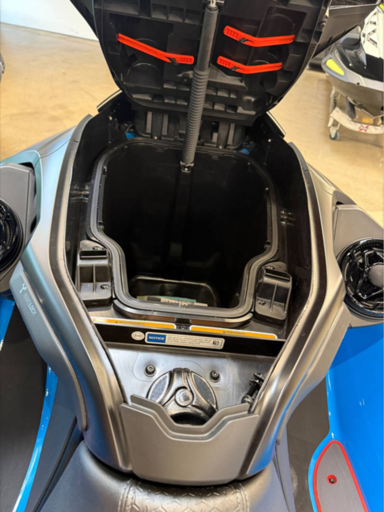 A photo of this 2026 Sea-Doo RXT-X 325 Gulfstream Blue Premium