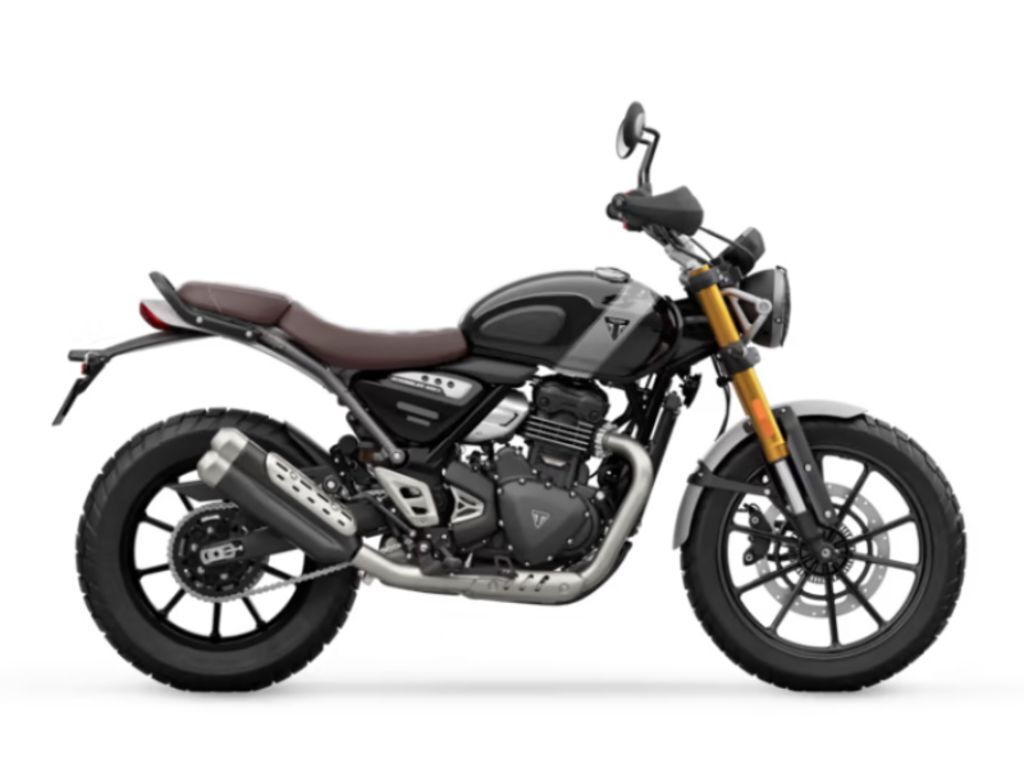 2024 Triumph Scrambler 400 X Phantom Black / Silver Ice X in Marysville, OH
