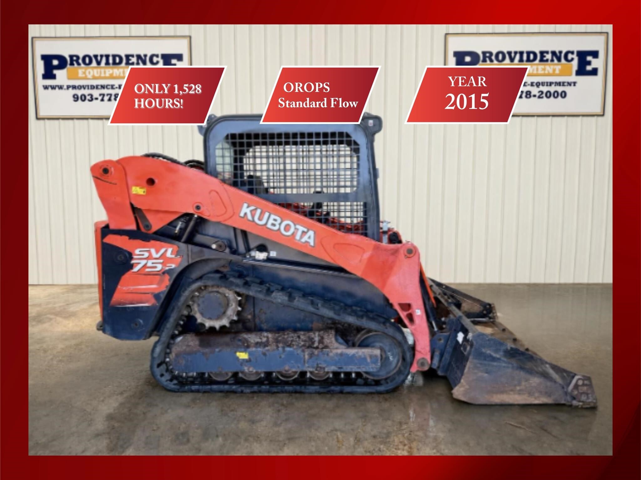 2015 KUBOTA SVL75-2 in Trinidad, TX