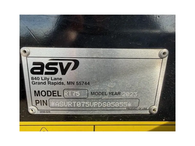 2023 ASV POSI-TRACK RT75 MAX