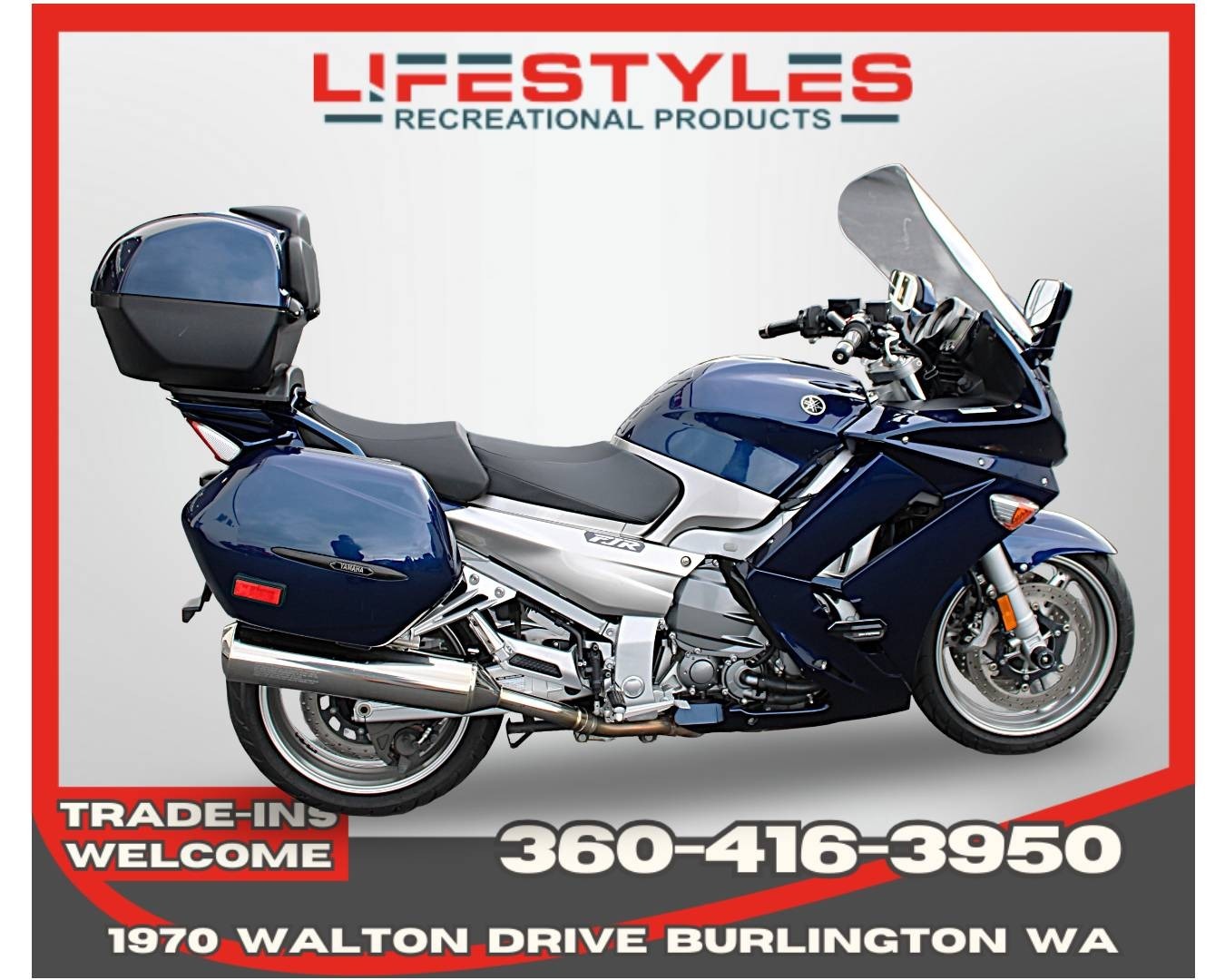2012 Yamaha FJR1300A 1300 A in Burlington, WA