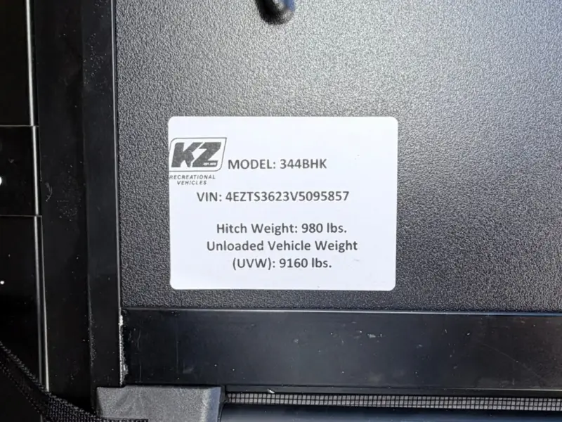 2027 KZ RV Sportsmen 344BHK