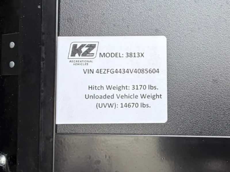 2027 KZ RV Sportster X 3813X