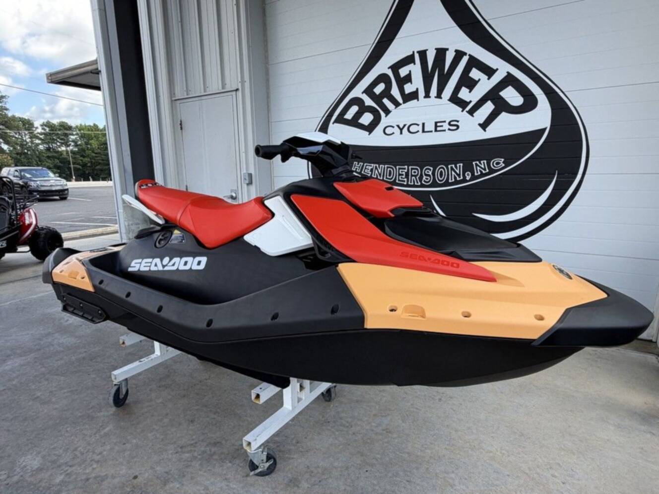 A photo of this 2026 Sea-Doo Spark for 3 Rotax® 900 ACE - 90 CONV with IBR