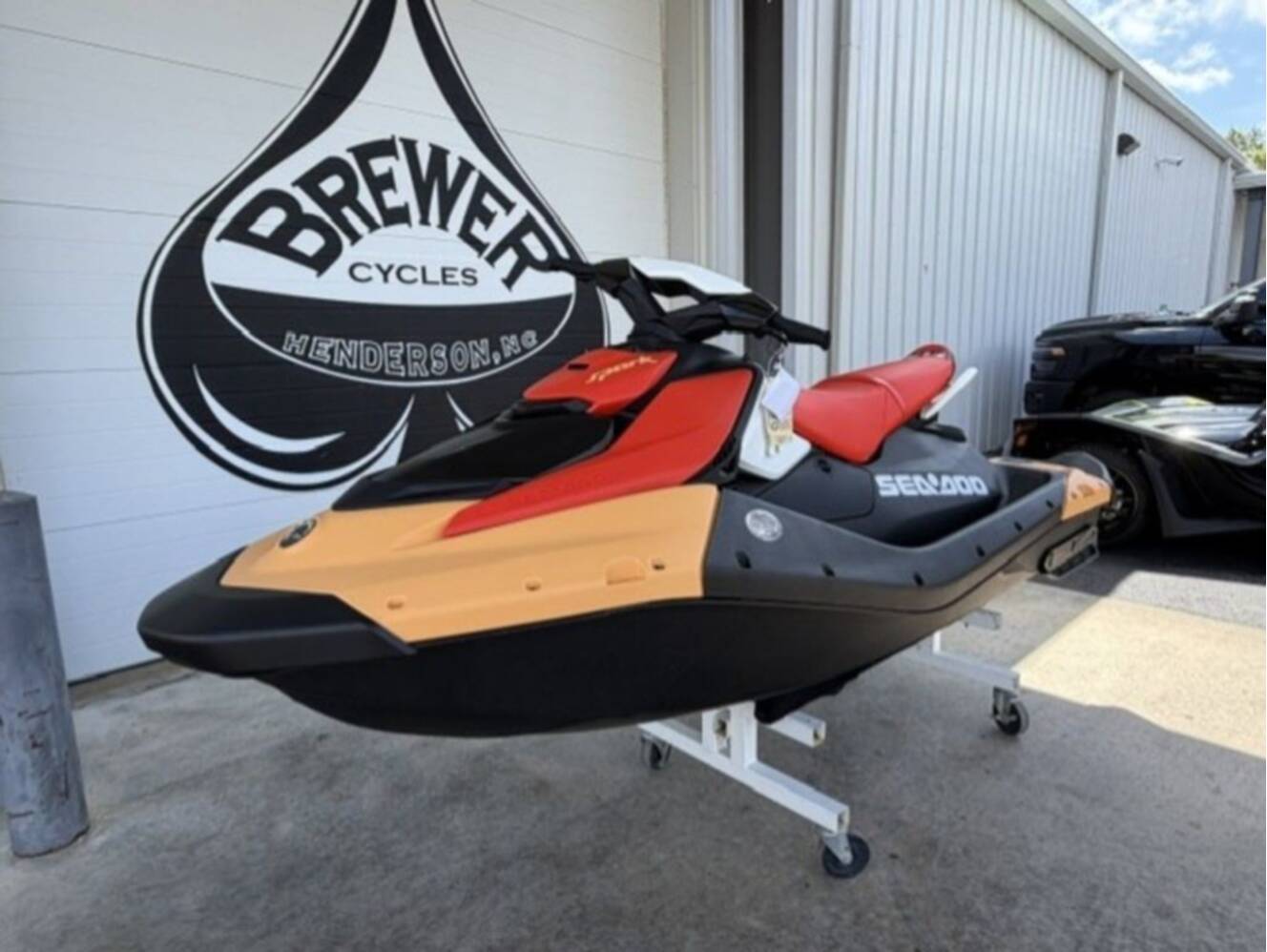 A photo of this 2026 Sea-Doo Spark for 3 Rotax® 900 ACE - 90 CONV with IBR