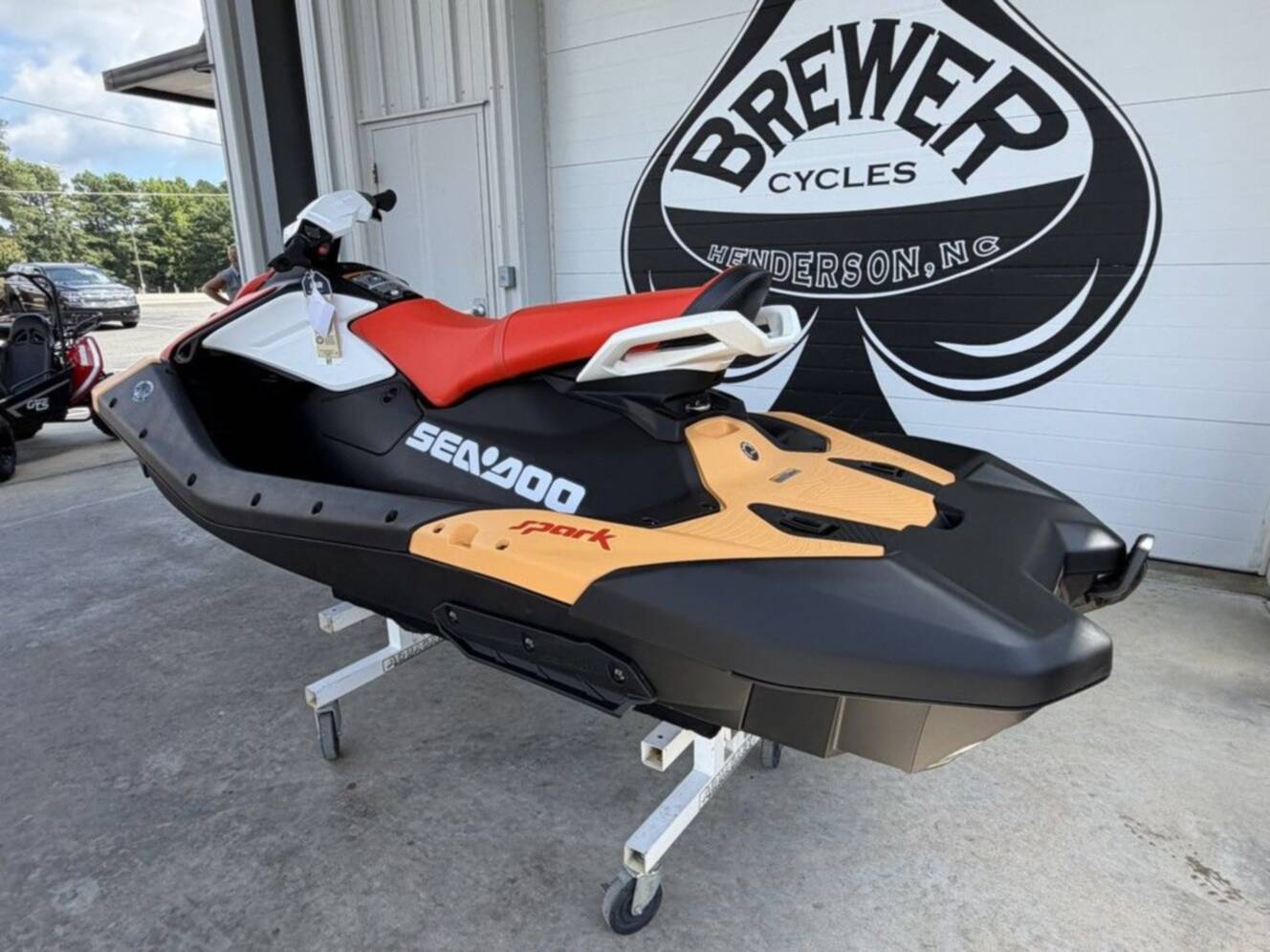 A photo of this 2026 Sea-Doo Spark for 3 Rotax® 900 ACE - 90 CONV with IBR