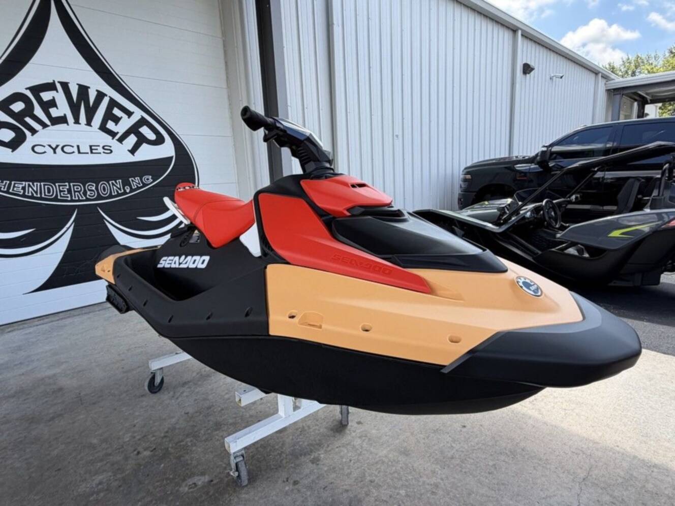 A photo of this 2026 Sea-Doo Spark for 3 Rotax® 900 ACE - 90 CONV with IBR