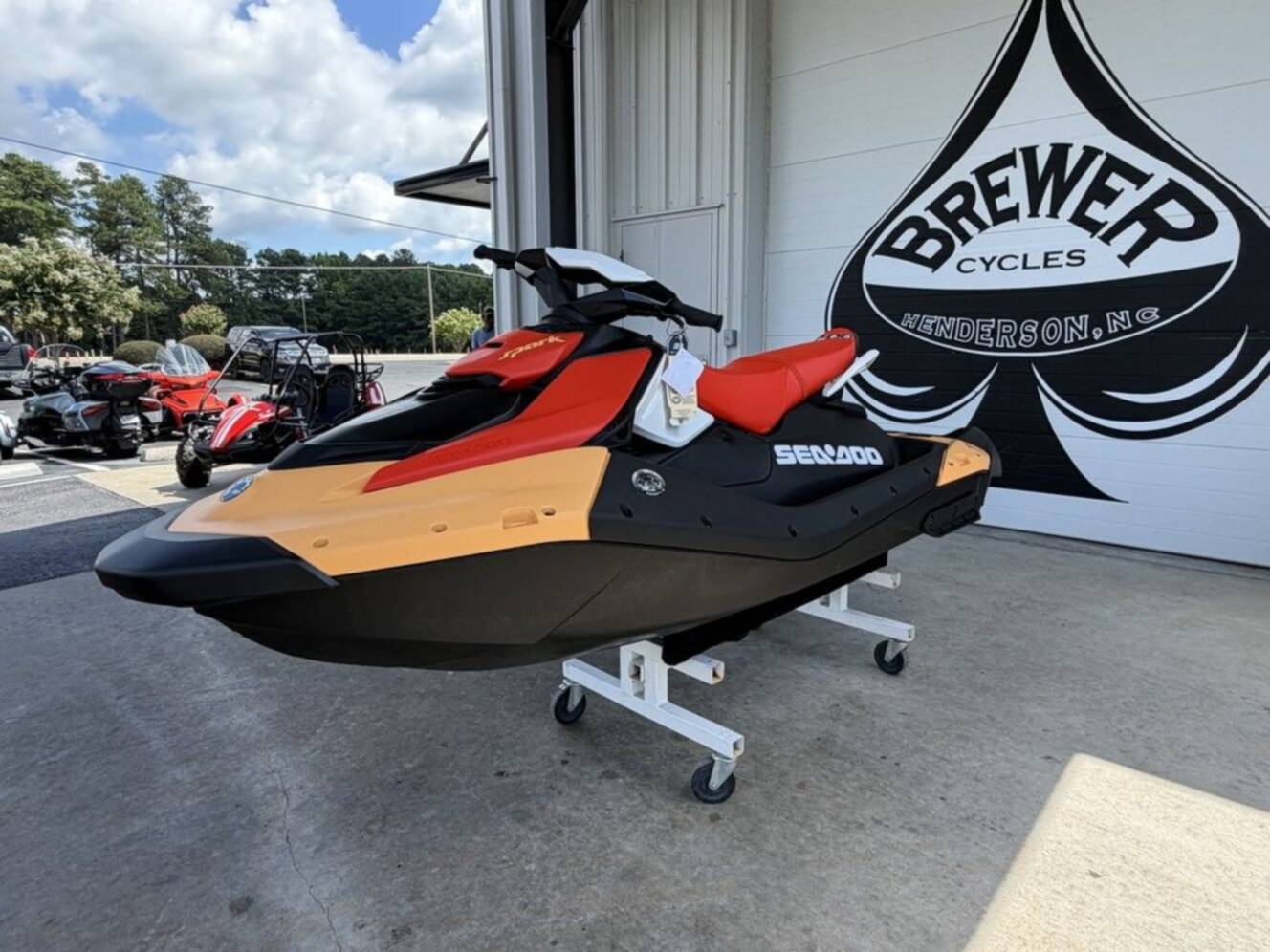 A photo of this 2026 Sea-Doo Spark for 3 Rotax® 900 ACE - 90 CONV with IBR