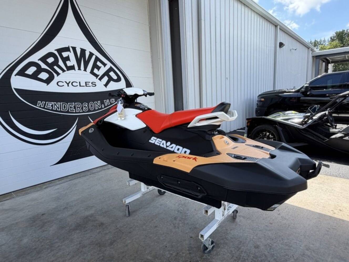 A photo of this 2026 Sea-Doo Spark for 3 Rotax® 900 ACE - 90 CONV with IBR