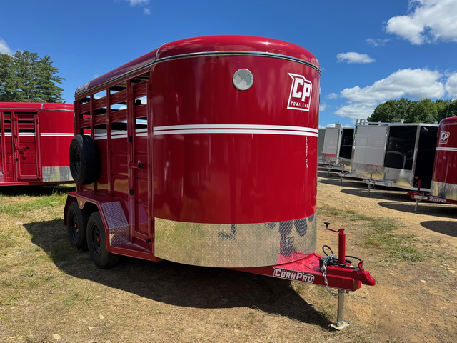 2026 CORNPRO 7x12 Steel 7K Livestock Trailer w/Extra Height, Center in Loudon, NH