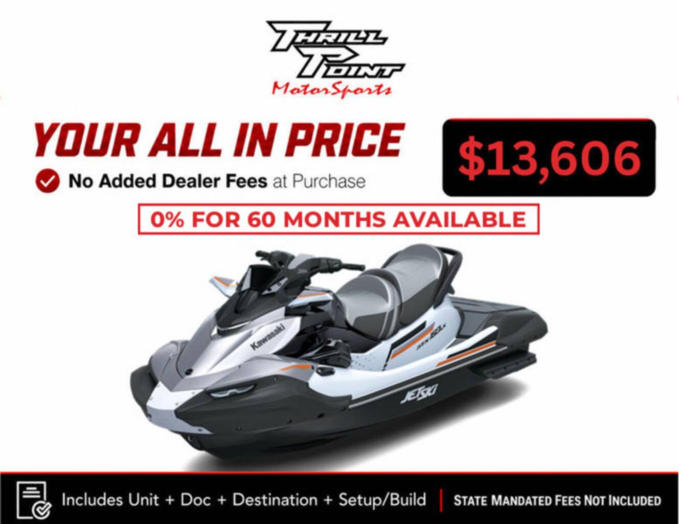 A photo of this 2026 Kawasaki Jet Ski® STX® 160 LX