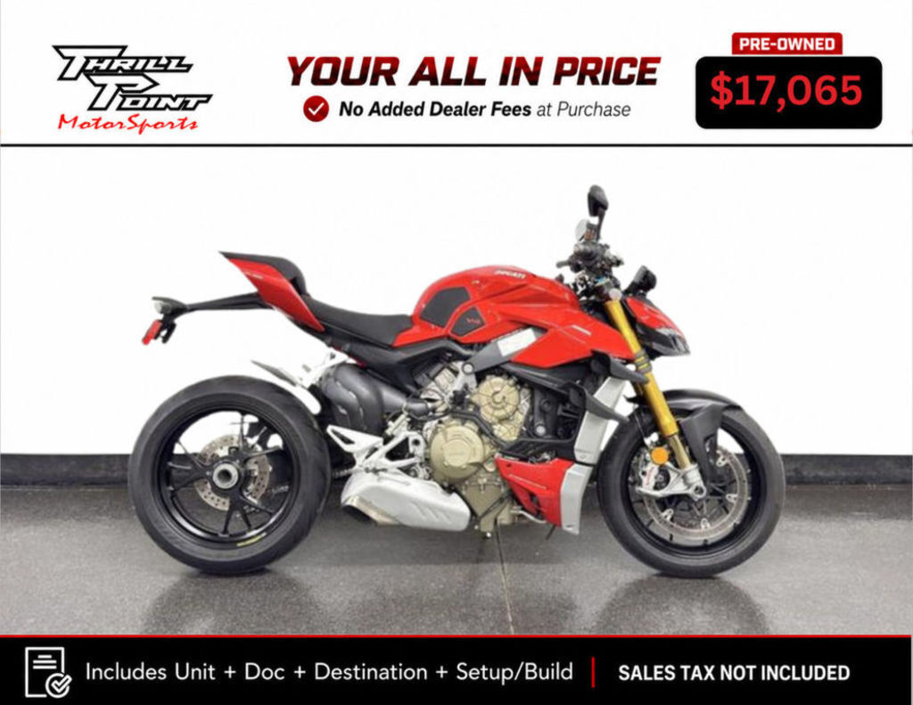 2022 Ducati Streetfighter V4 S Ducati Red V4 S in Medina, OH