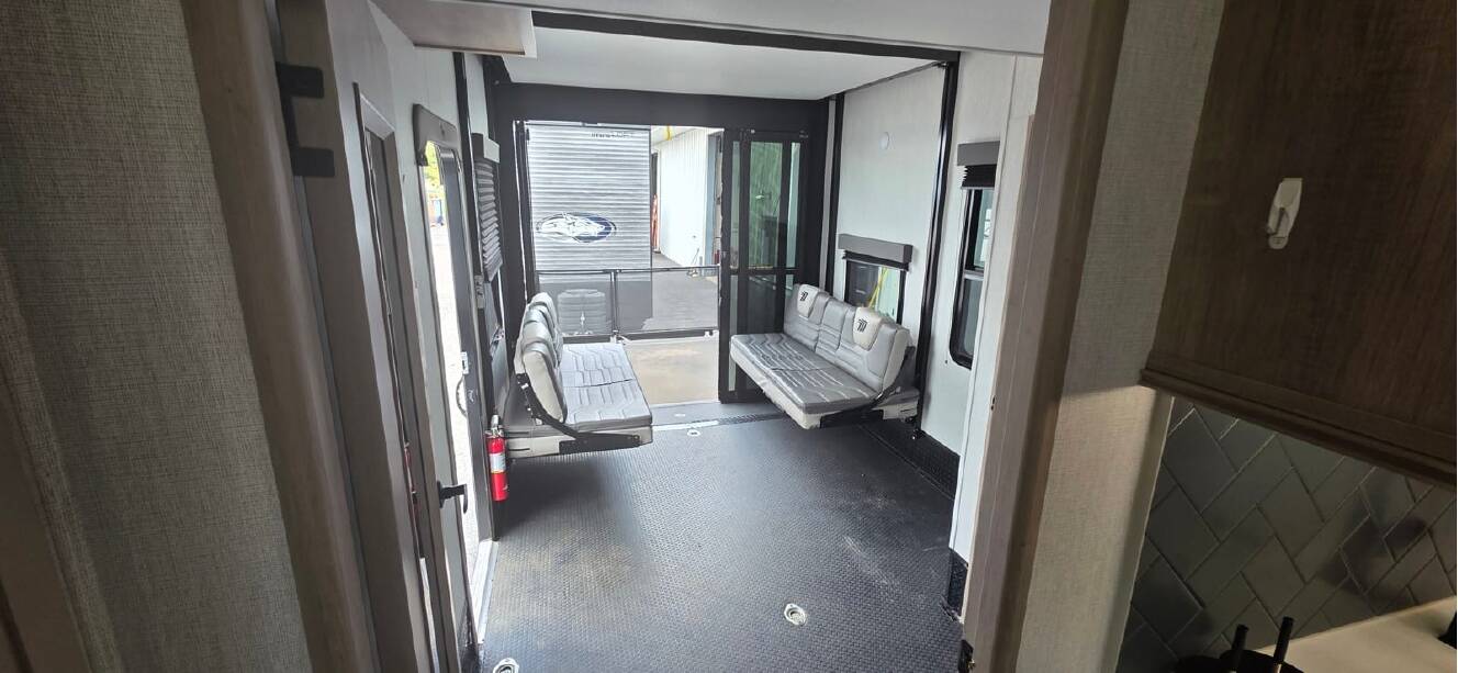 A photo of this 2023 Grand Design Momentum M-Class 349M
