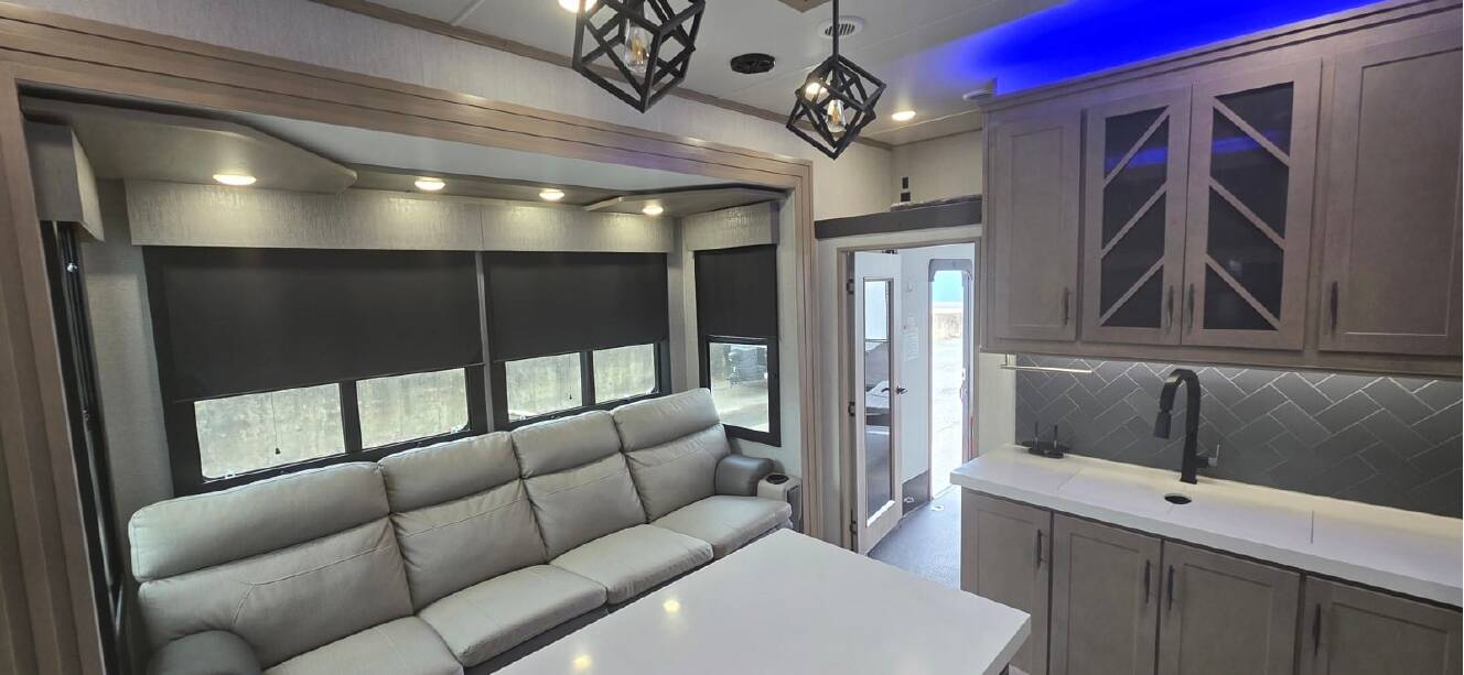 A photo of this 2023 Grand Design Momentum M-Class 349M