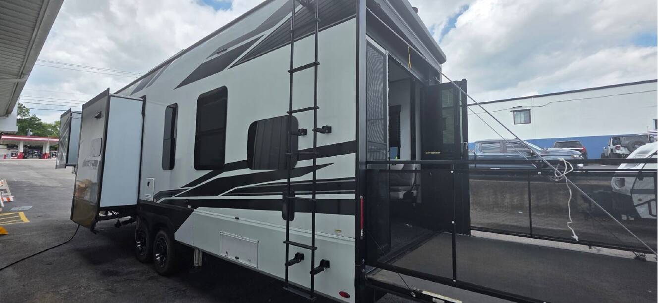 A photo of this 2023 Grand Design Momentum M-Class 349M