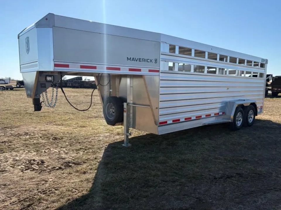 2027 EBY Trailers 6'11X20 Tandem 14K Aluminum Livestock Trailer W/ 1 Cut in Rogersville, MO