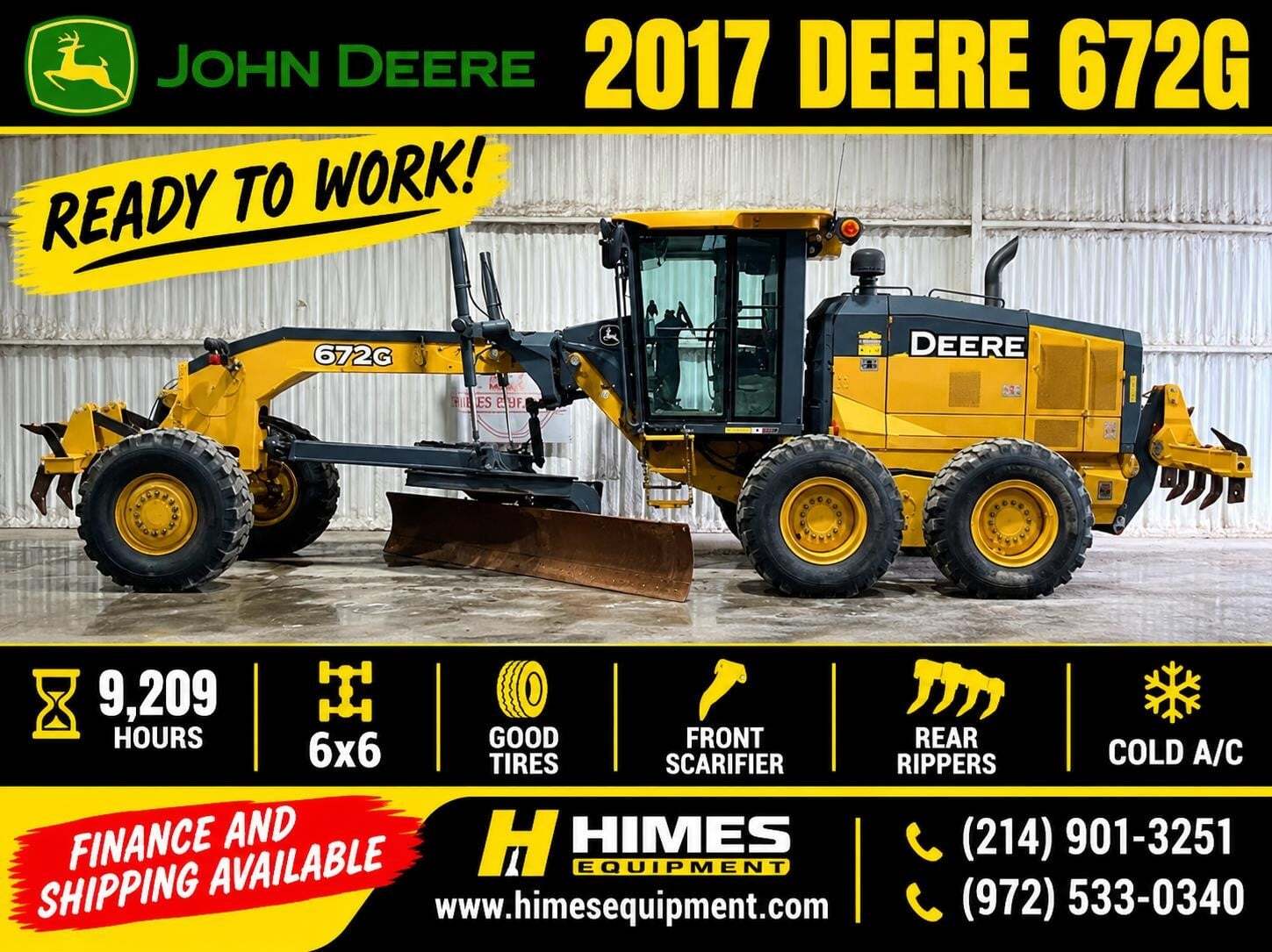 2017 DEERE 672G in Van Alstyne, TX