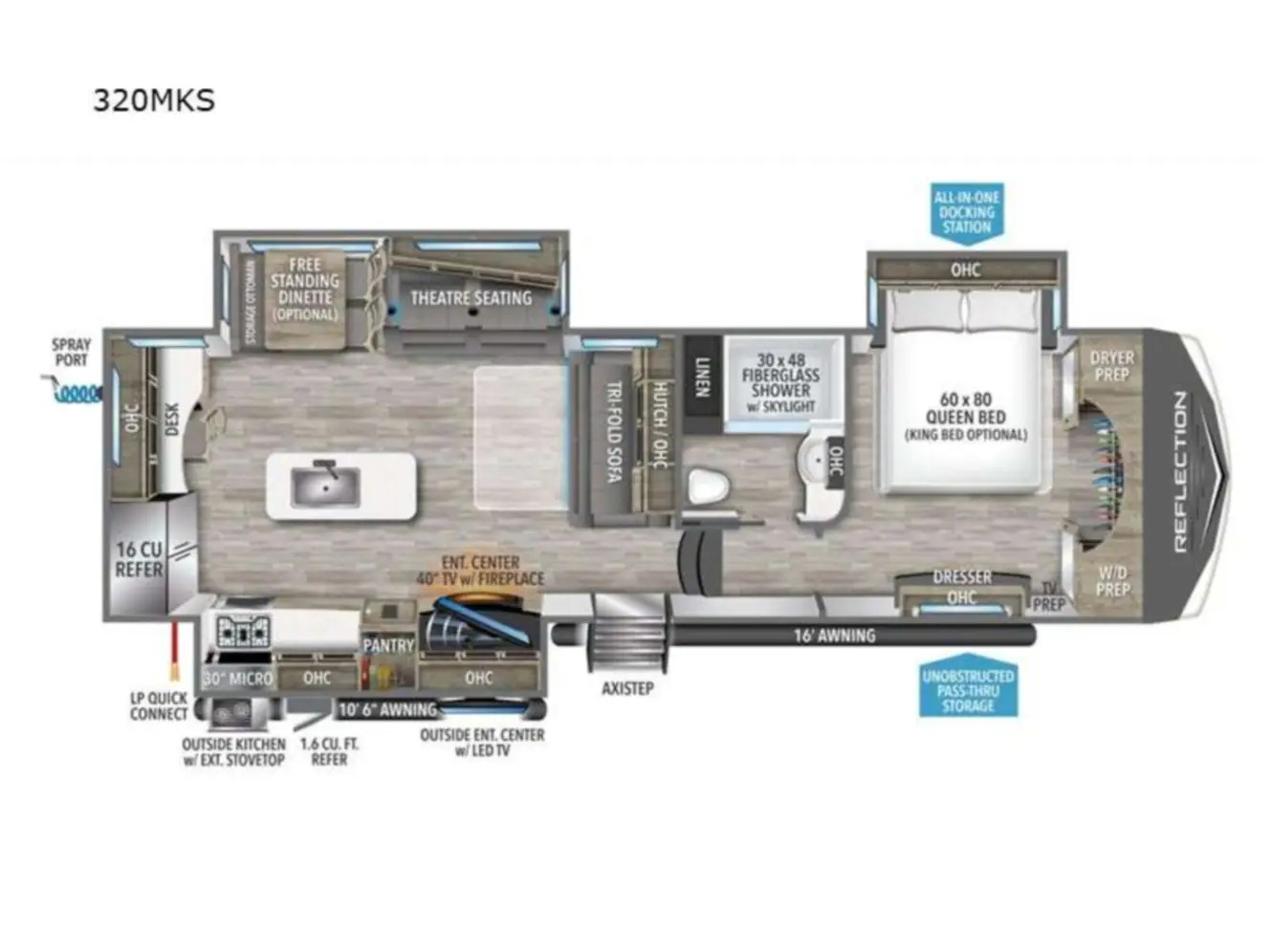 2023 Grand Design REFLECTION 320MKS RV