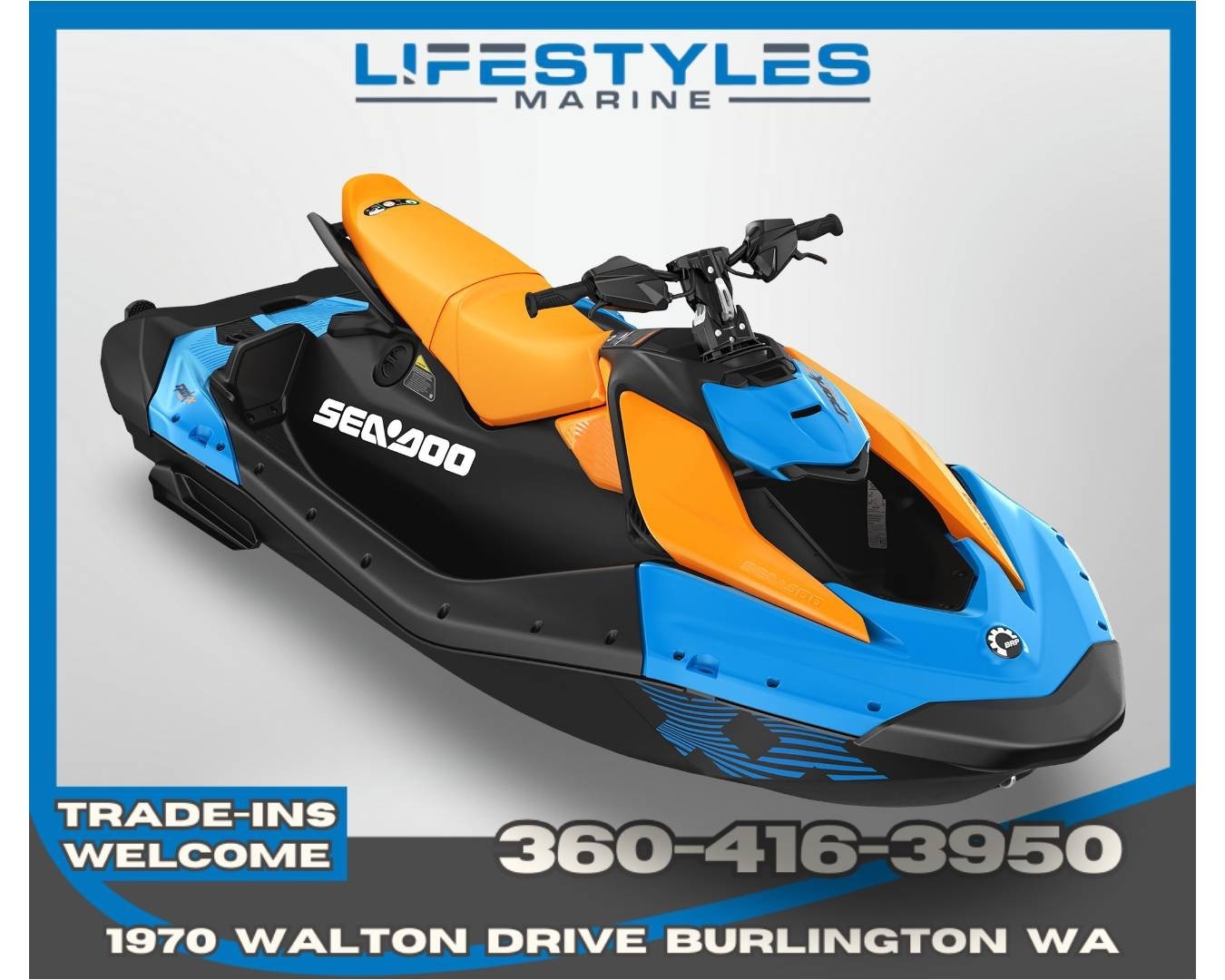 2027 Sea-Doo Spark X Trixx for 3 110 hp + iBR and iDF in burlington WA