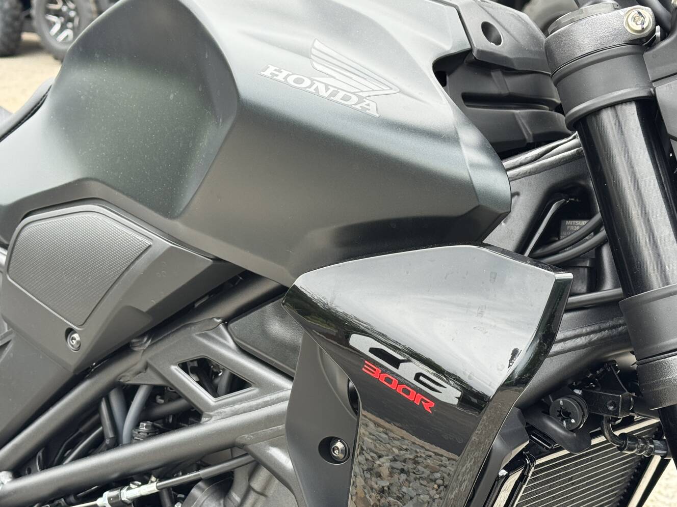 A photo of this 2025 Honda Honda CB300R