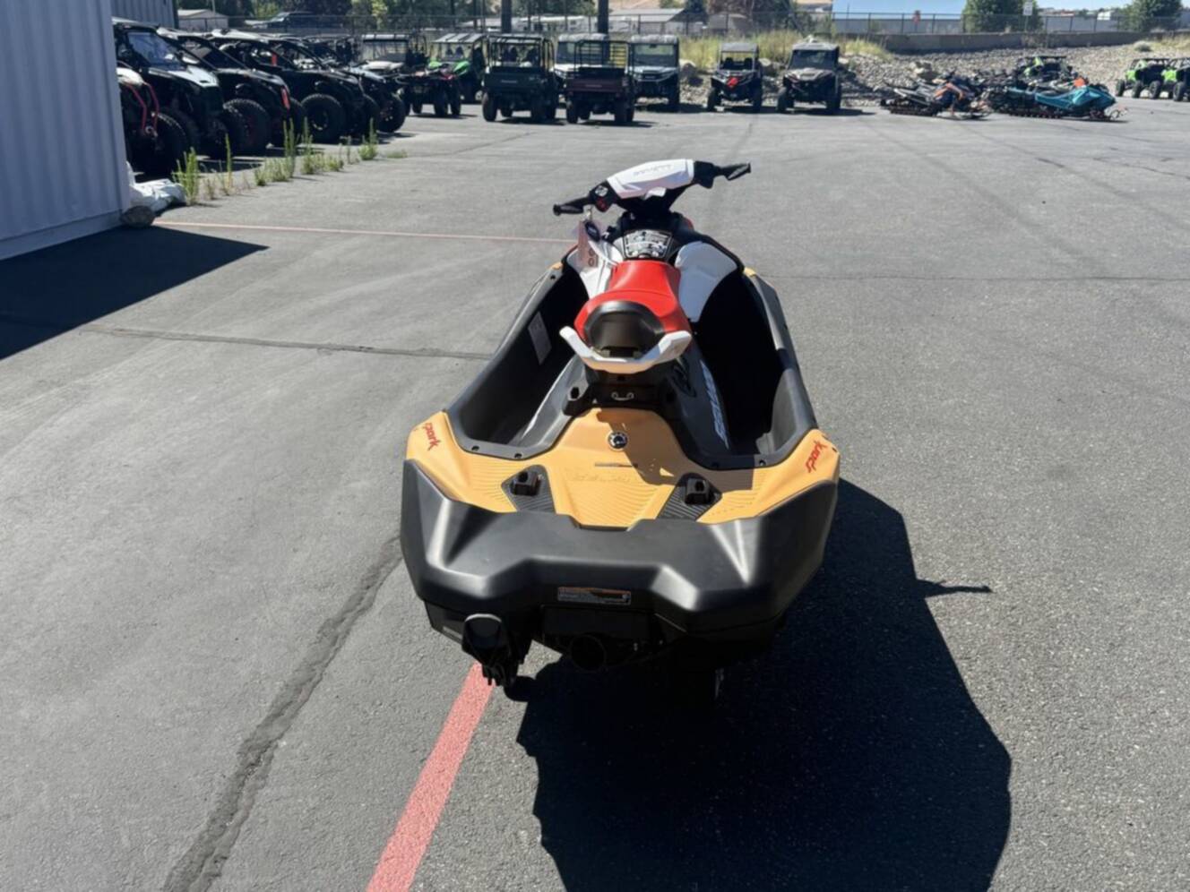 A photo of this 2026 Sea-Doo Spark For 3 Rotax 900 ACE - 90 CONV With IBR