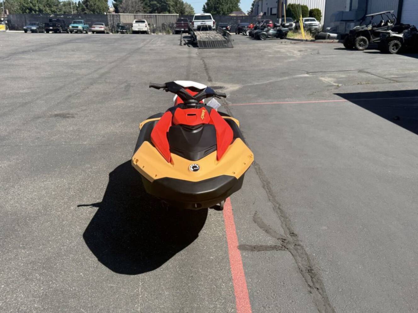 A photo of this 2026 Sea-Doo Spark For 3 Rotax 900 ACE - 90 CONV With IBR