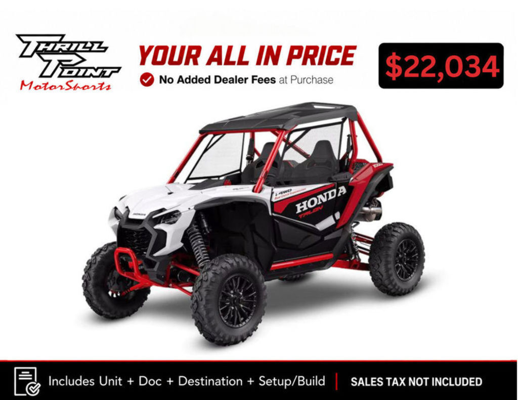 2025 Honda® Talon 1000R FOX Live Valve Recreation / Sport ATV