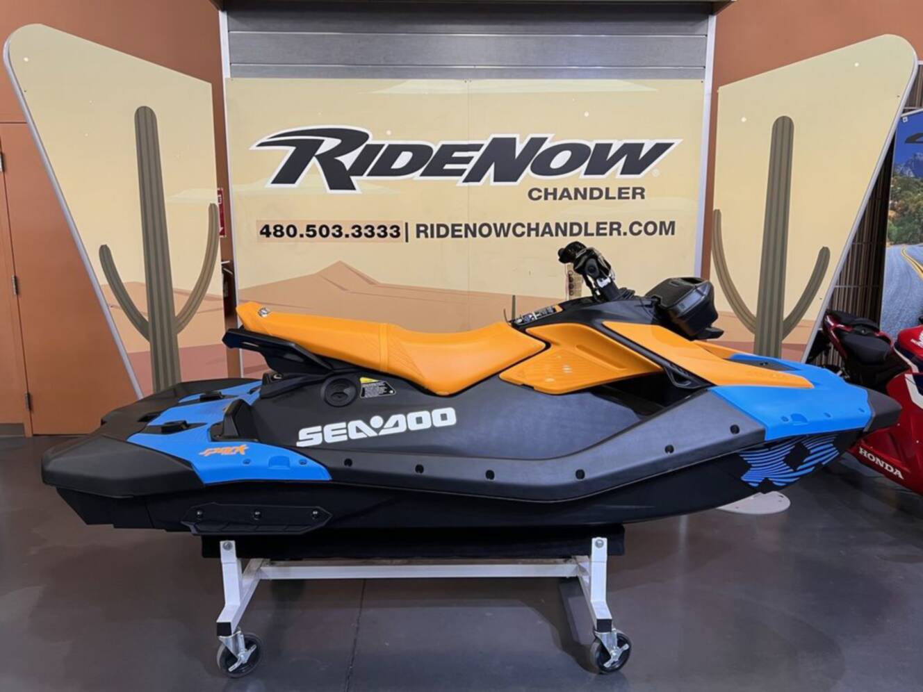 A photo of this 2026 Sea-Doo Spark Trixx for 3 Rotax 900 ACE - 90 iBR and Au