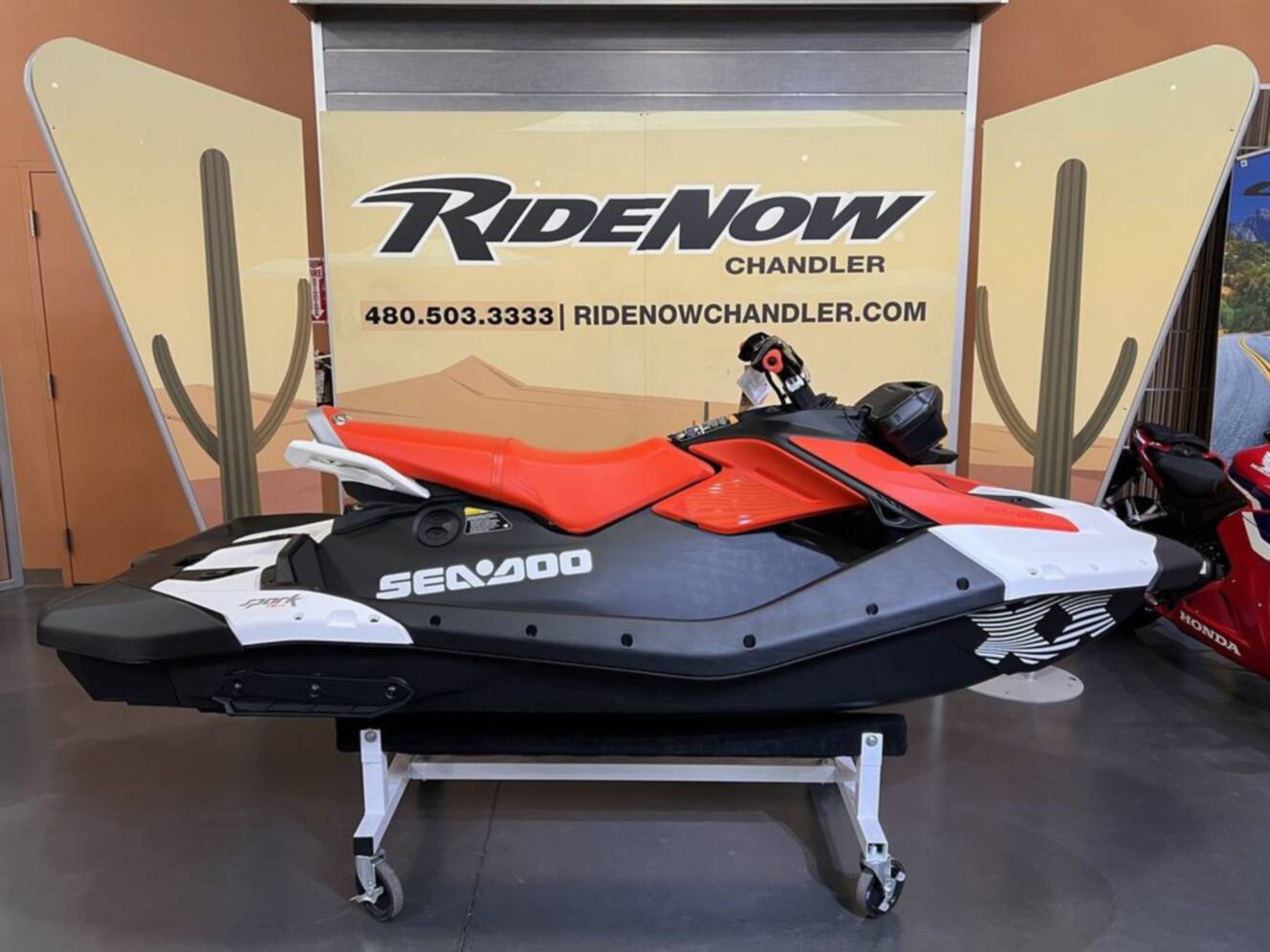 A photo of this 2026 Sea-Doo Spark Trixx for 3 Rotax 900 ACE - 90 iBR and Au