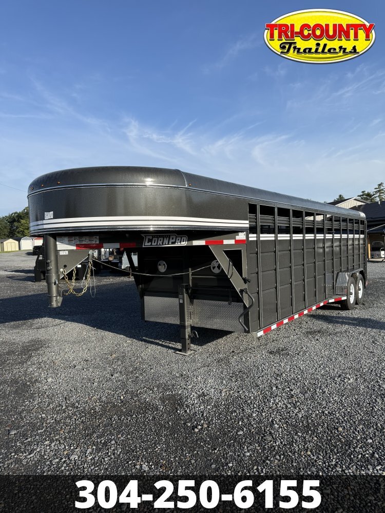 2026 Corn Pro SG-24 7S 6'8X24 14K GOOSENECK LIVE STOCK TRAILER GRAY in Beaver, WV