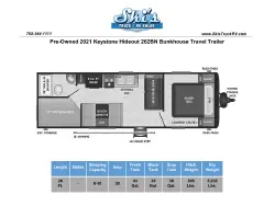 2021 Keystone Hideout 262BN