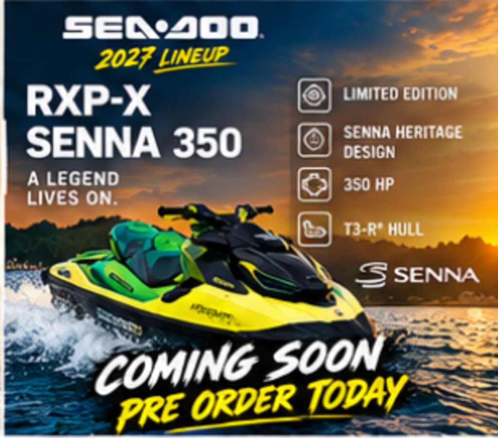 2027 Sea-Doo RXP-X Senna 350 iBR and audio Two Seater jet ski